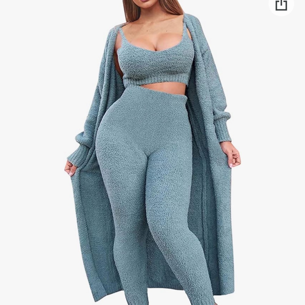 3 piece blue cozy set